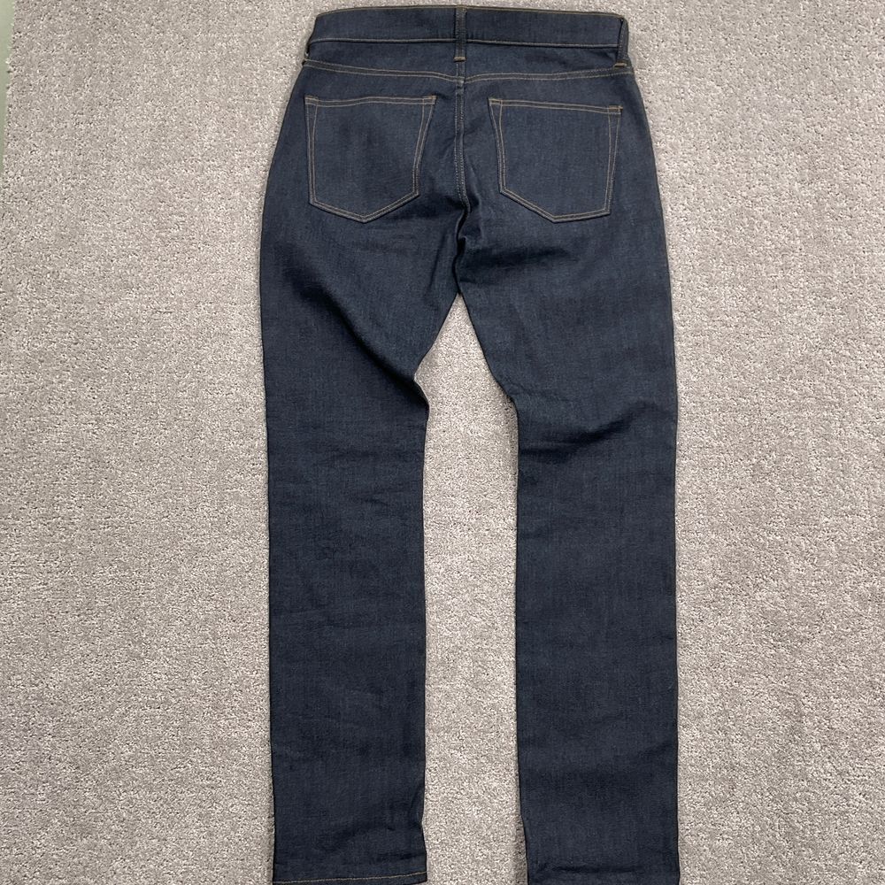 J Crew 250 Jeans Men 31W 32L Indigo Blue Kurabo Japanese Skinny Leg Denim - Picture 13 of 14